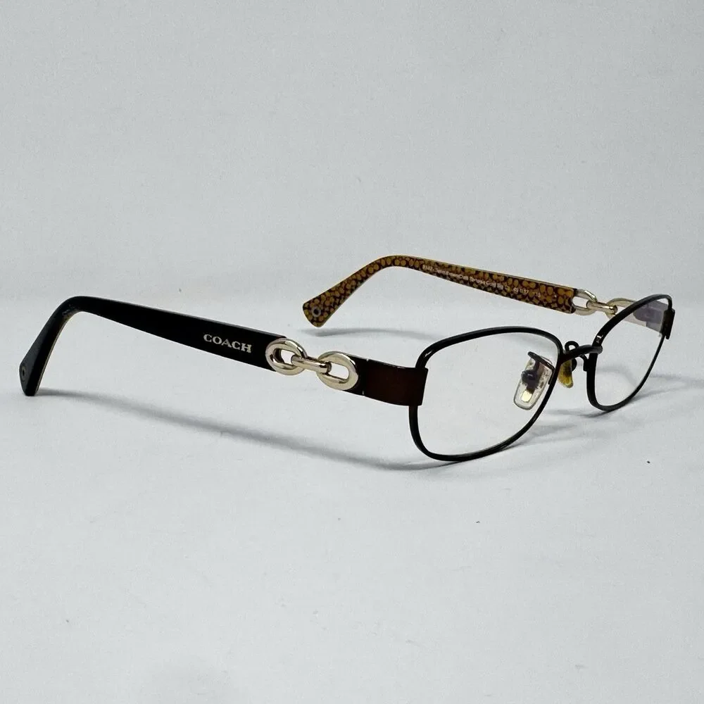 Coach Faina HC5054 9187 Satin Brown Tortoise Eyeglass Frames 49-17-135 (A)
